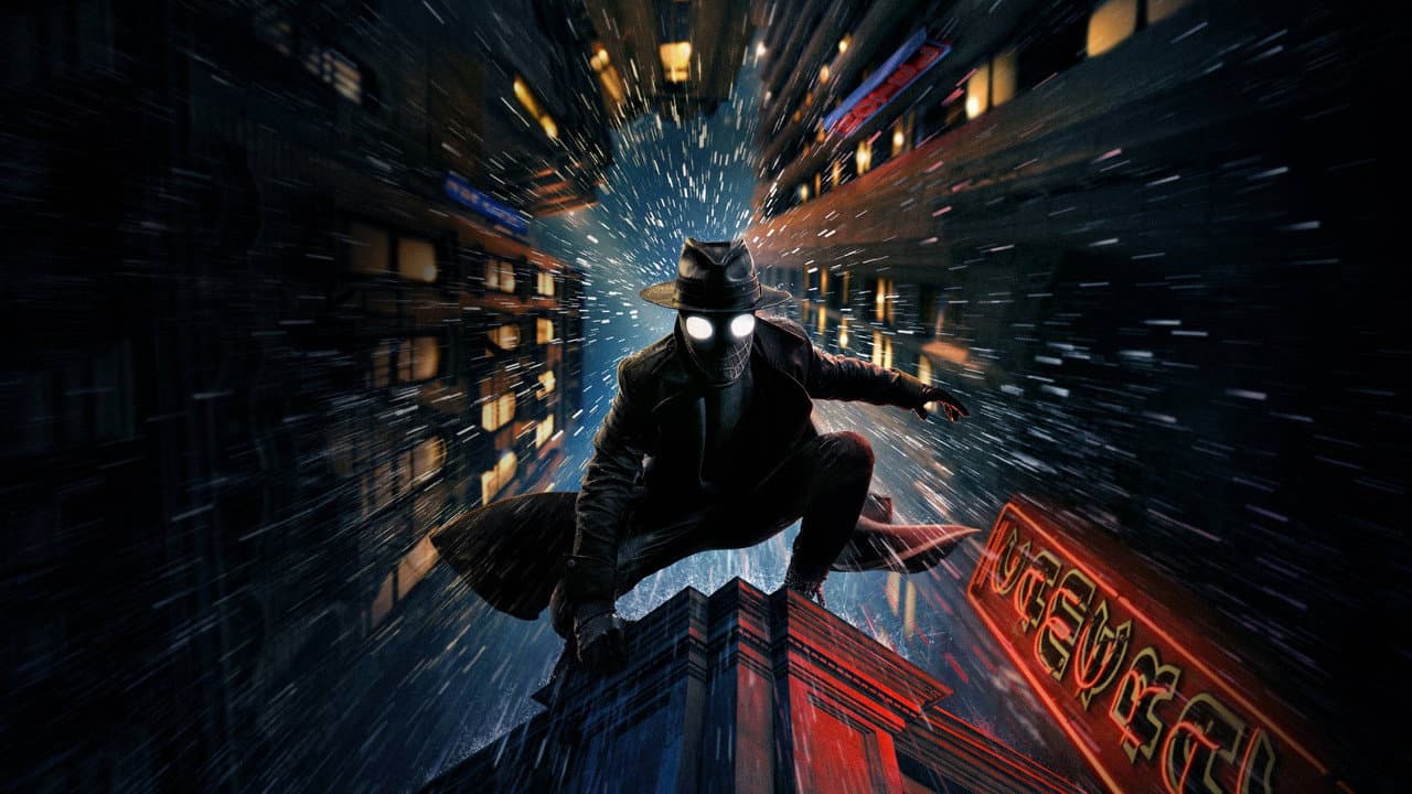 Escena de fondo para la serie Spider-Noir