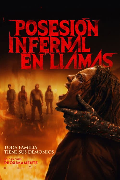 Póster de Posesión infernal. En llamas